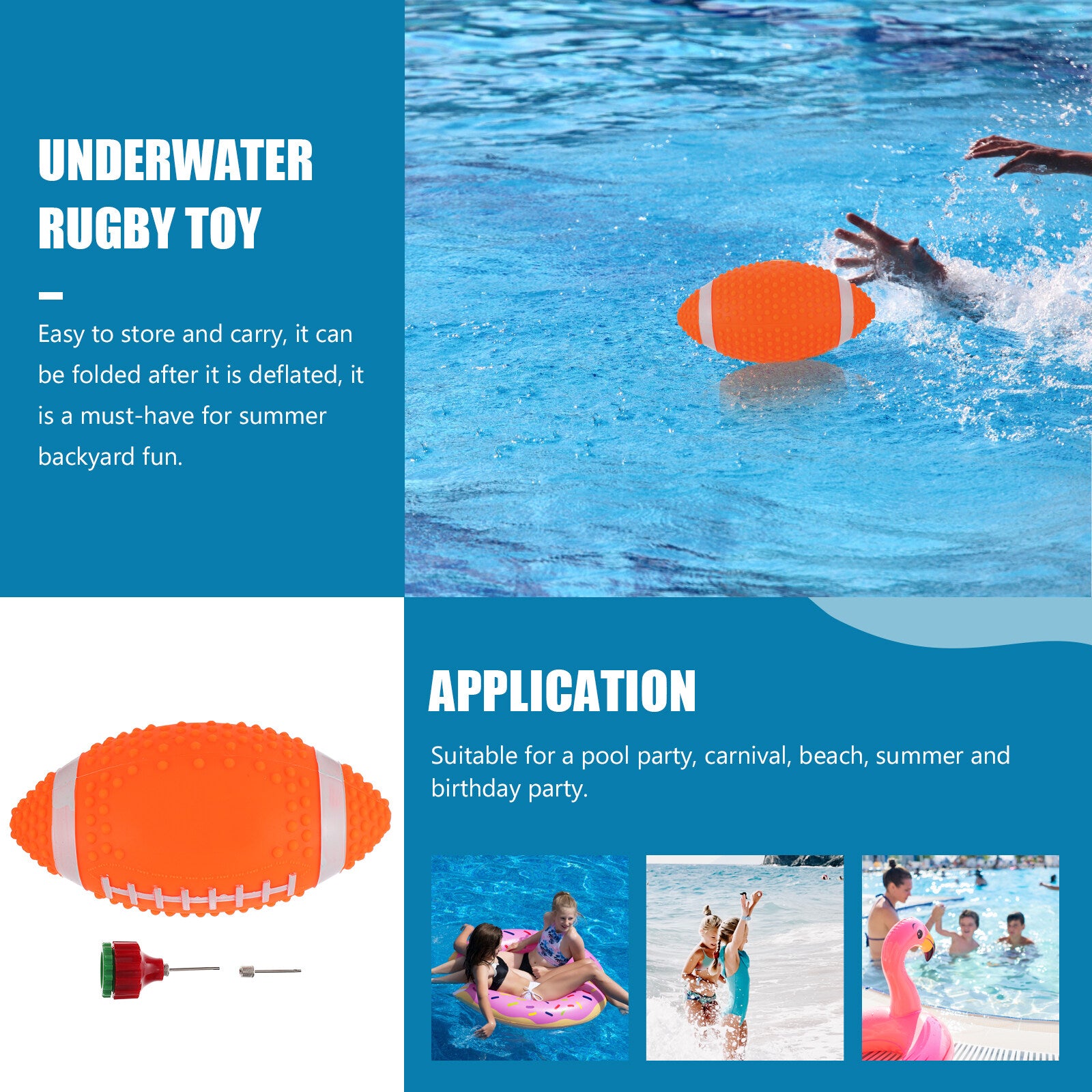 Underwater Rugby Toy Pool Ball Toy A473