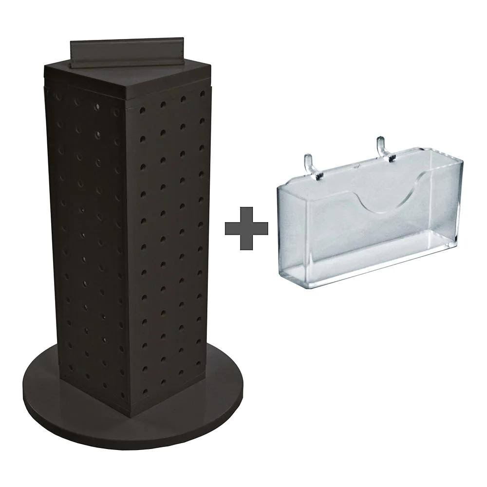 Four-Sided 16 Pocket Revolving Pegboard D5416