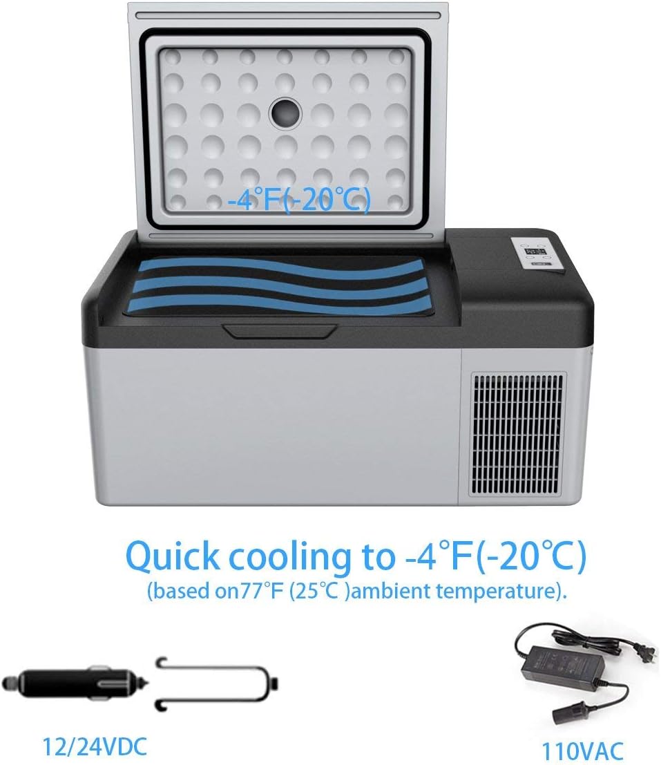 16 Quarts Portable Compressor Fridge Freezer Z99133