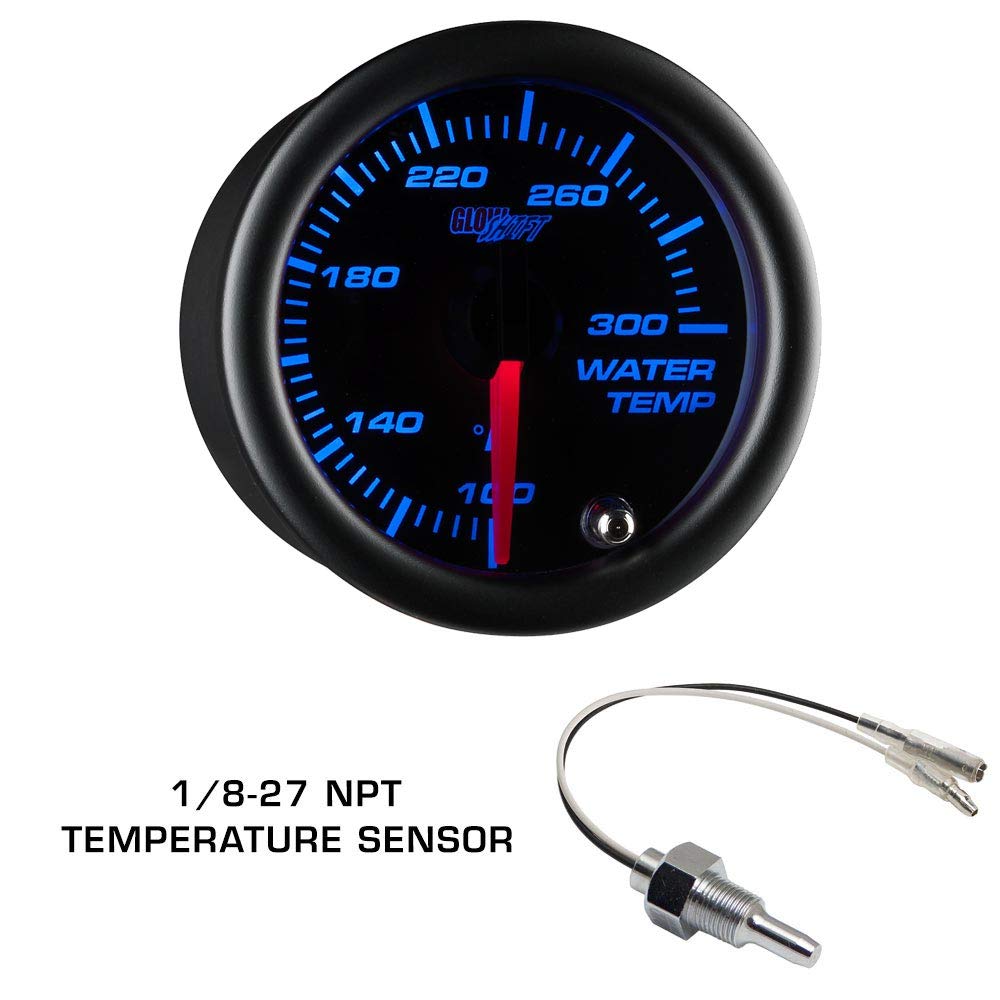 Black 7 Color 100 PSI Oil Pressure, Water Temperature, Transmission Temp & Volt Gauges with Quad Pillar Pod T8408