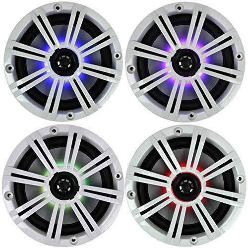 6.5x22 390W LED Marine Audio Coaxial Speakers M798278