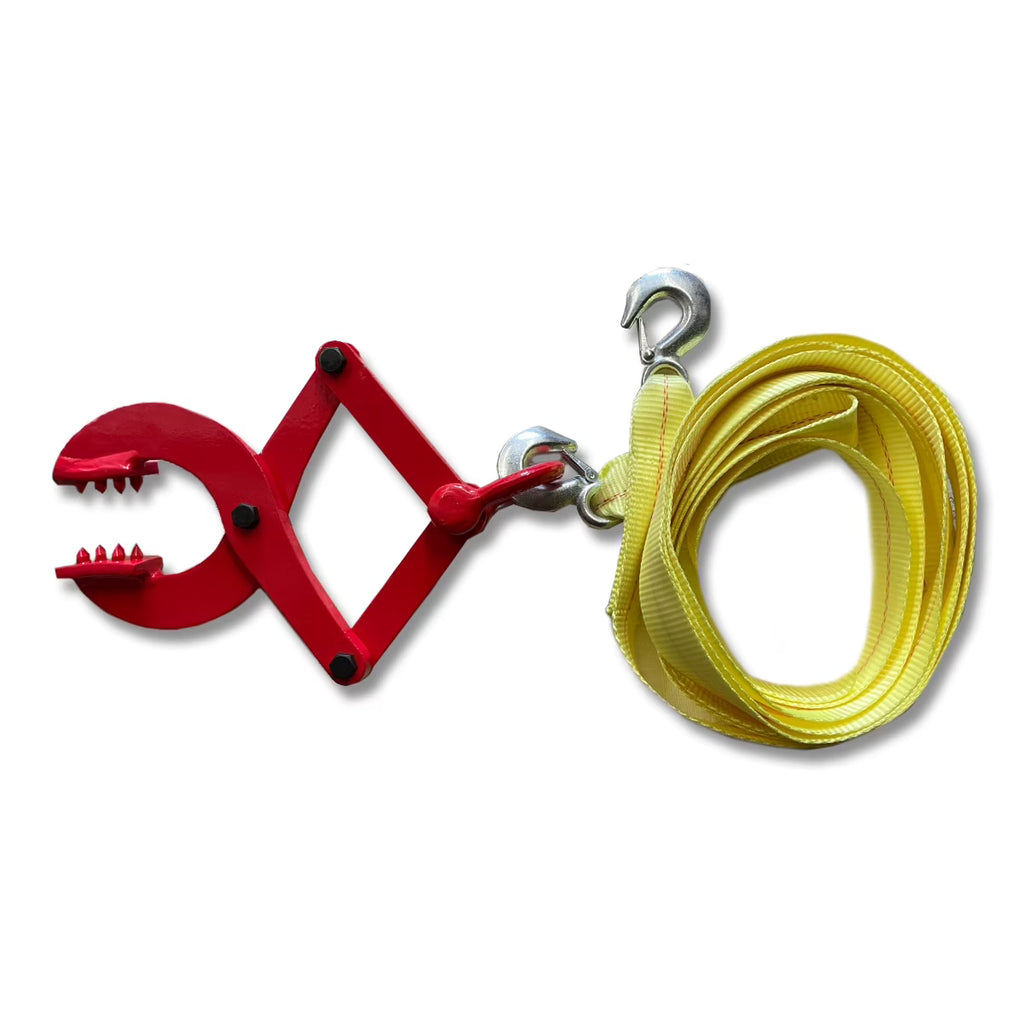 2" X 20ft Tow Strap and 2000LB Truck Pallet Puller Clamp Kit Nylon Webbing H397