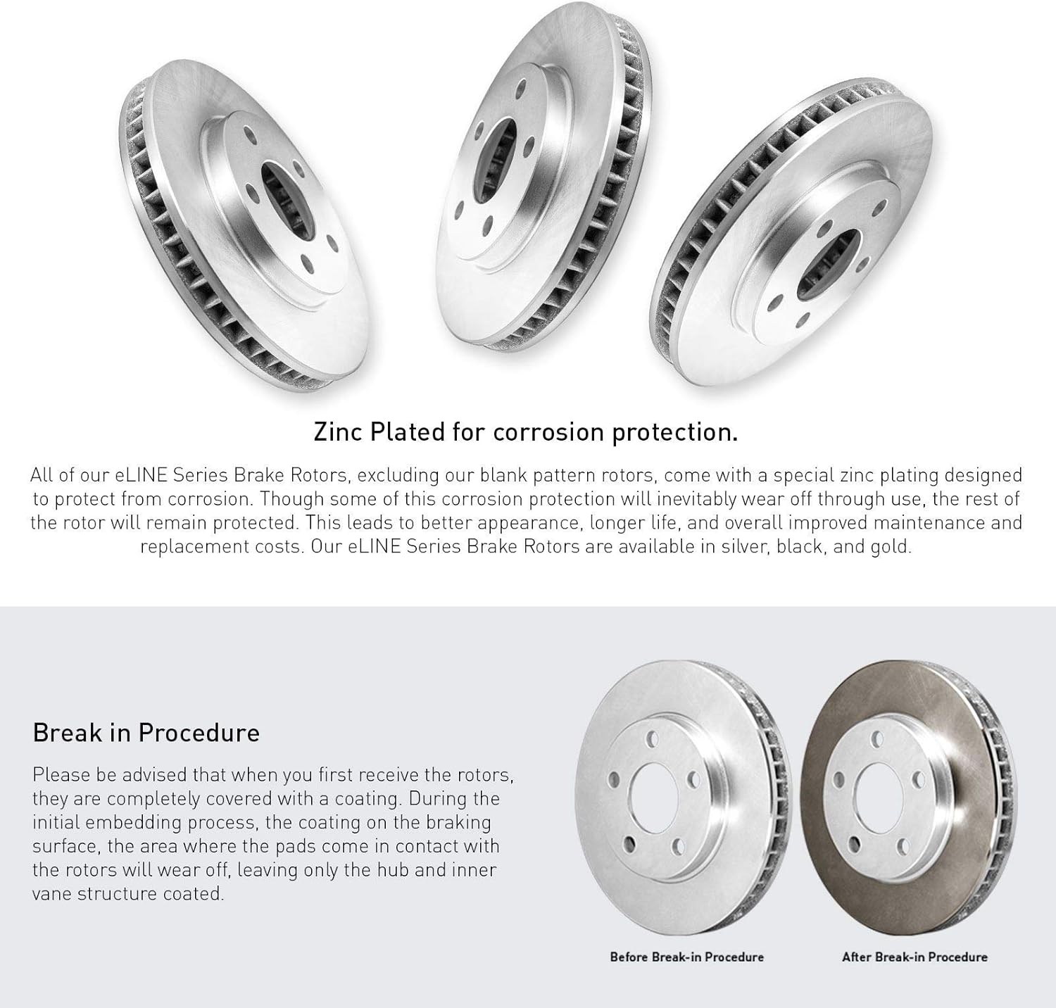 Front Rear Brake Rotors and Pads Kit Semi Metallic Z64086