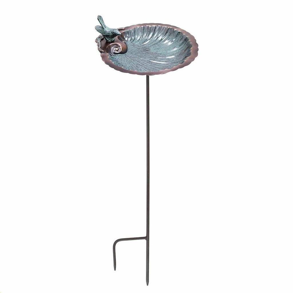 Scallop Shell Birdbath with Stand D11948