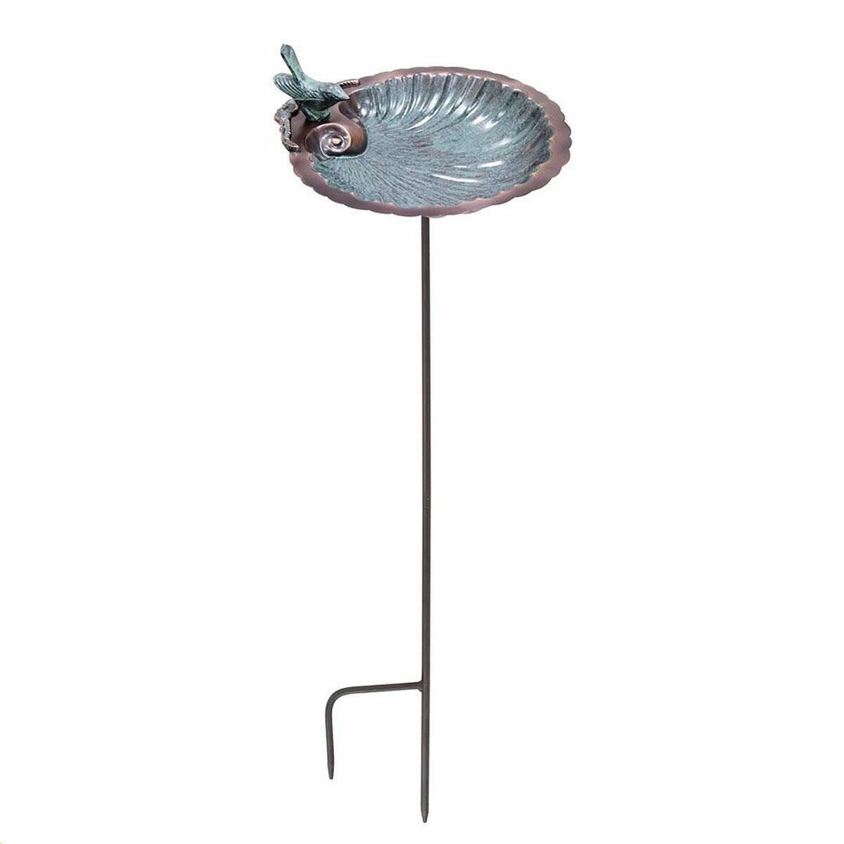Scallop Shell Birdbath with Stand D11948
