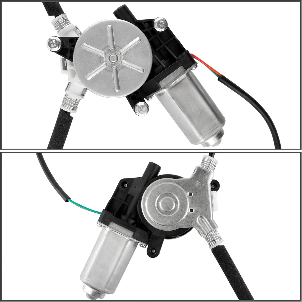 Rear Right Passenger Side Power Window Regulator with Motor for 2003-2008 Honda Pilot Pack of 2 Q3865