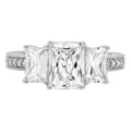 18K White Gold Three-Stone Diamond Engagement Ring V342497