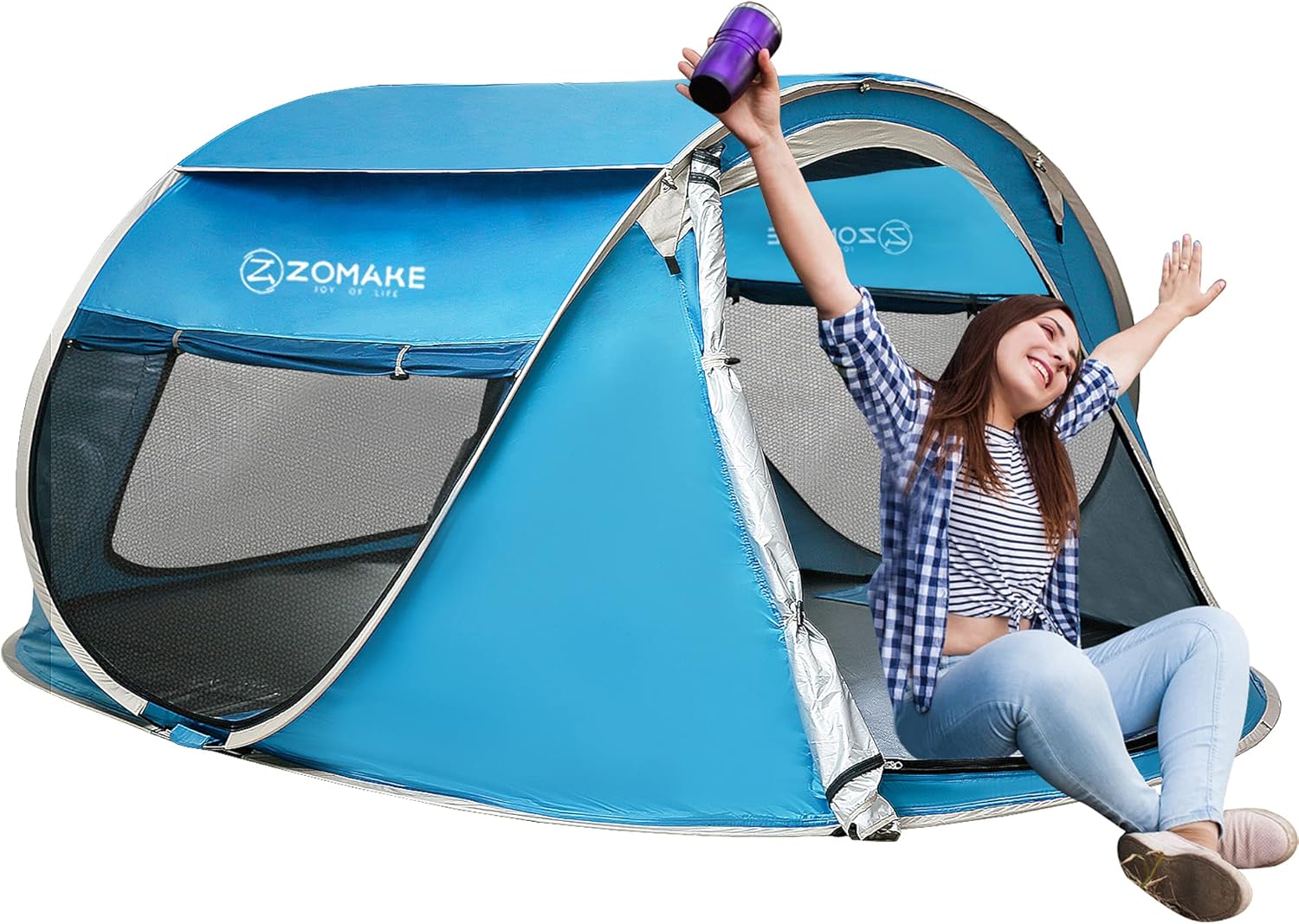 Pop Up Tent 4 Person with Carrying Bag K687