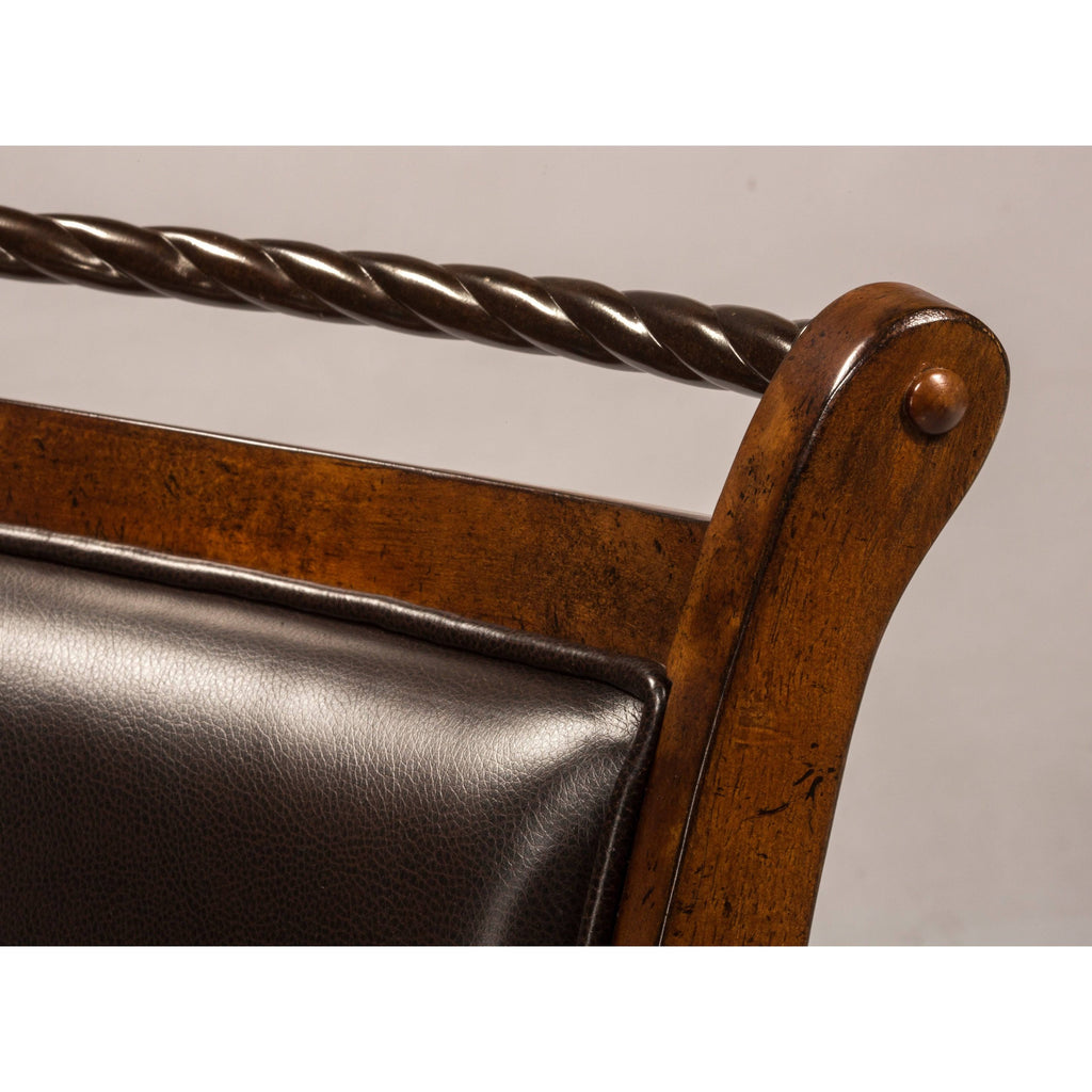 Swivel Counter Stool, Medium Brown Cherry D479