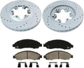 Drilled & Slotted Front Brake Kit Rotors Set with Brake Pads and Hardware Kit T835540