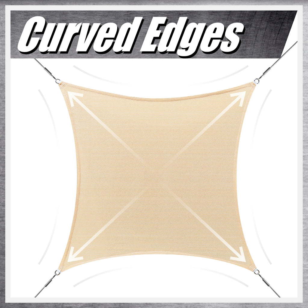 6' x 12' Rectangle Gray Sun Shade Sail Canopy B59174