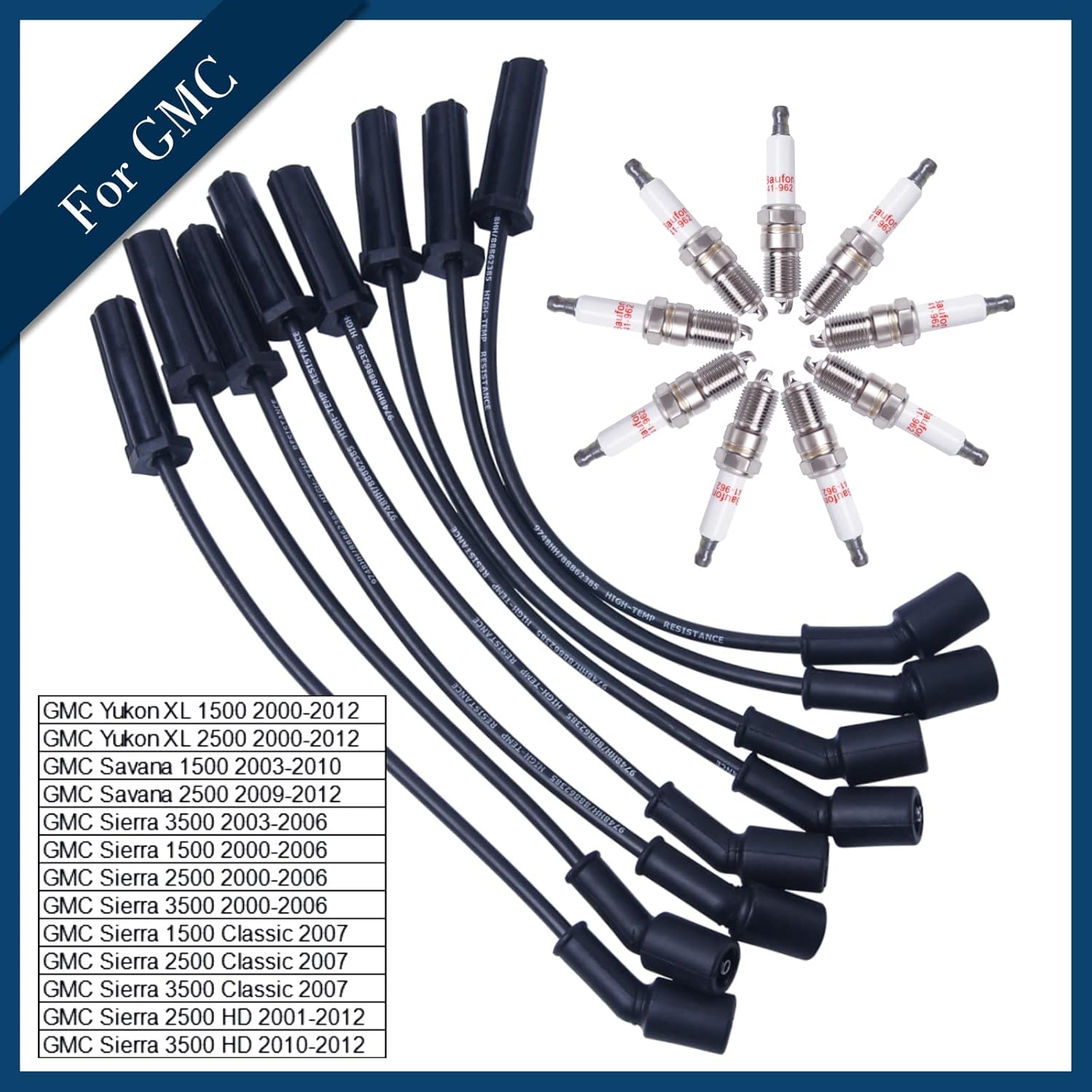 Iridium Spark Plugs and Wires Set, Pack of 16 Q461607