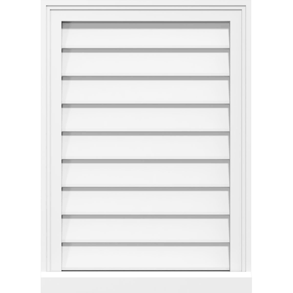 PVC Gable Vent with Brickmould T44277