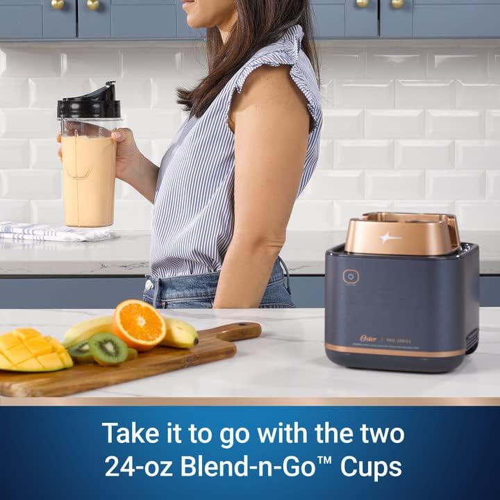 Kitchen System with XL 9-Cup Tritan Jar, Food Processor, 2 Blend-n-Go Cups, Mini Jar and Tamper Tool, Dark Blue Z7186