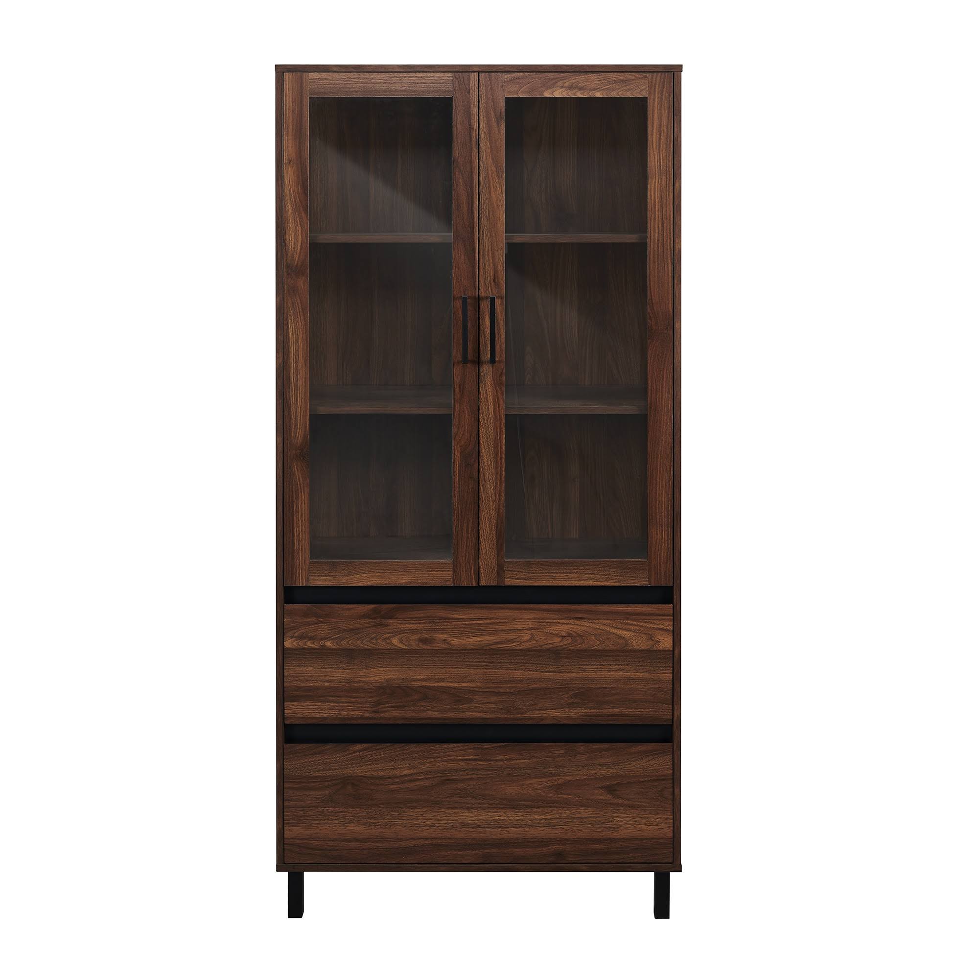 Glass Door Storage Hutch N983