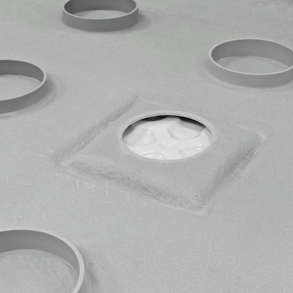 32 x 32 Single Threshold Shower Pan Base Center Drain Y622833