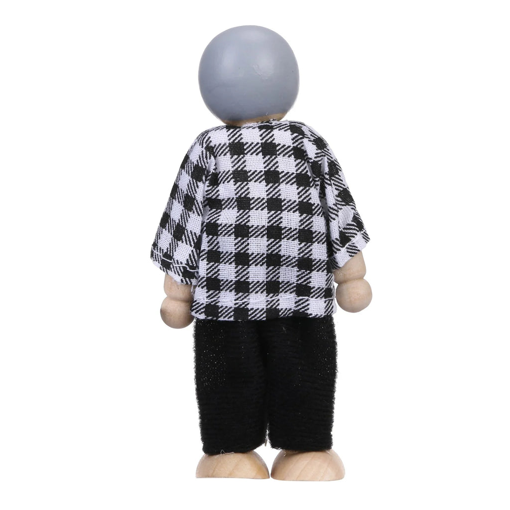 Wooden Dolls Family Playset Set of 6 Y490