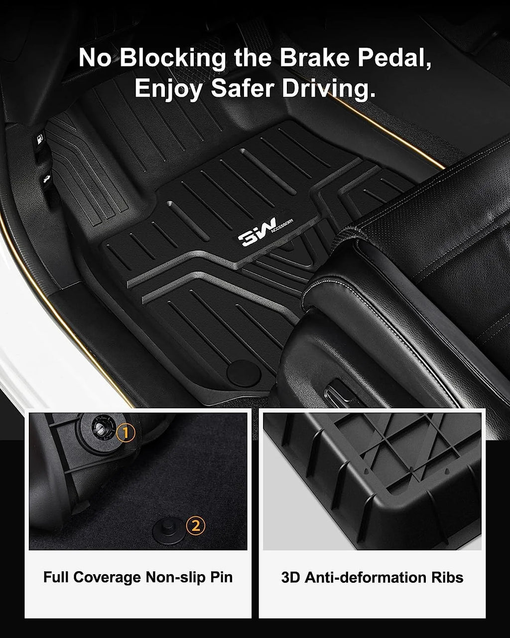 TPE All Weather Custom Fit Floor Mats and Cargo Liner Black T400186