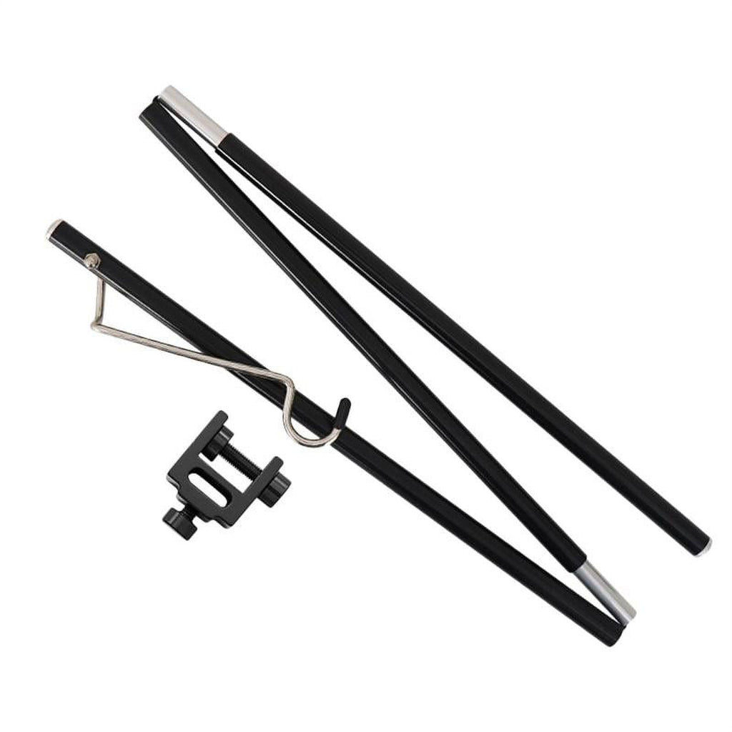Black Folding Adjustable Camping Lamp Pole E252866