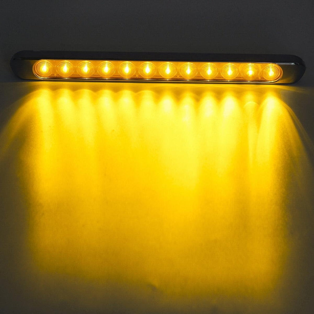 4pcs 17 Inch Chrome LED Trailer Tail Light Bar X781336