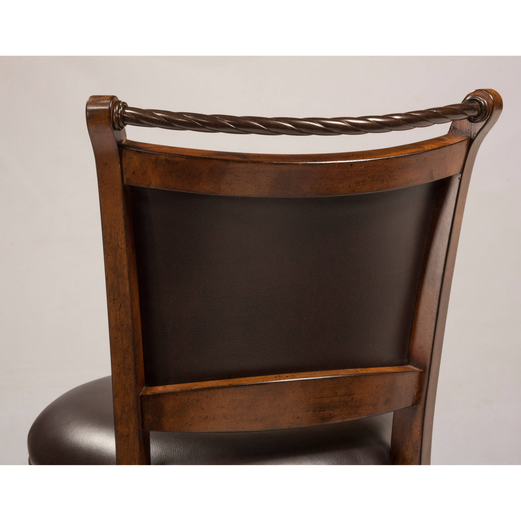 Swivel Counter Stool, Medium Brown Cherry D479