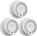 2-in-1 Smoke and Carbon Monoxide Detector Alarm, 10-Year Battery-Operated Dual Sensor, Pack of 3 F874553