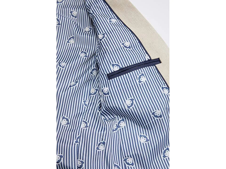 Khaki Herringbone Suit F67149