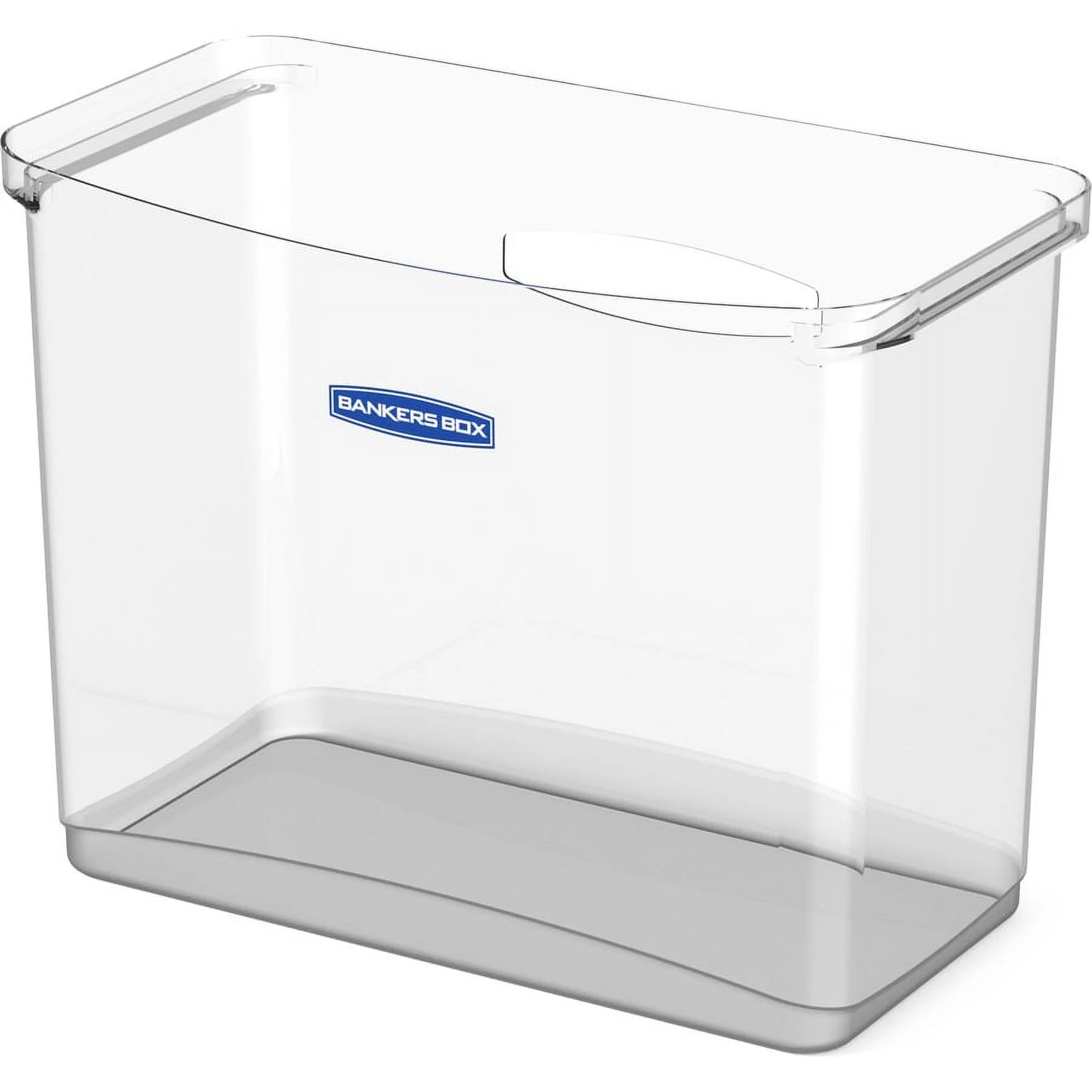 Open Desktop Storage Bin with Hanging Rail and Handle, Polypropylene, Bundle of 2 K338