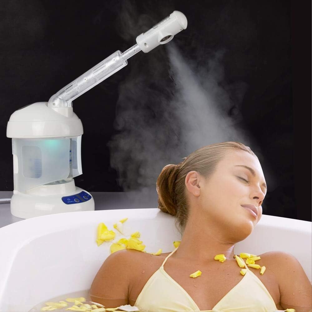 White Nano Ionic Facial Steamer with Extendable Arm A4572