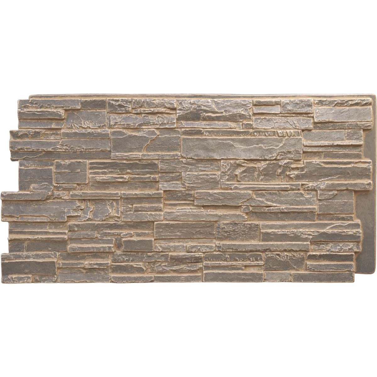 48 5/8"W x 24 3/4"H x 1 1/4"D Faux Stone Siding Panel Y34020