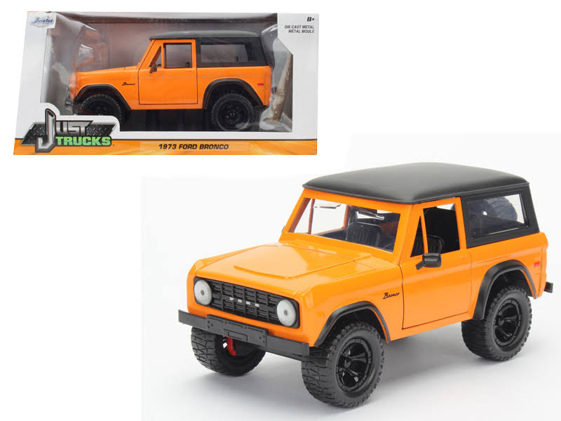 1973 Ford Bronco Orange 1/24 Diecast Model Car W19026