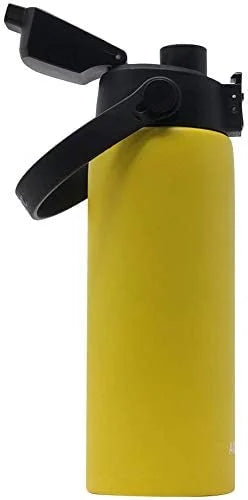 6-Pack Lemon Yellow 21 Ounce Stainless Steel Double Wall Insulated Sports Water Bottle Y76428