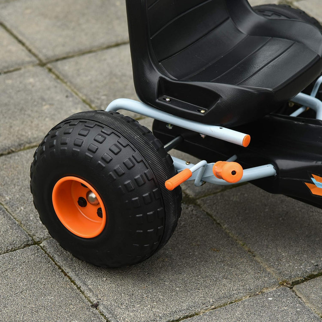 White Plastic Pedal Go Kart with Adjustable Seat U824