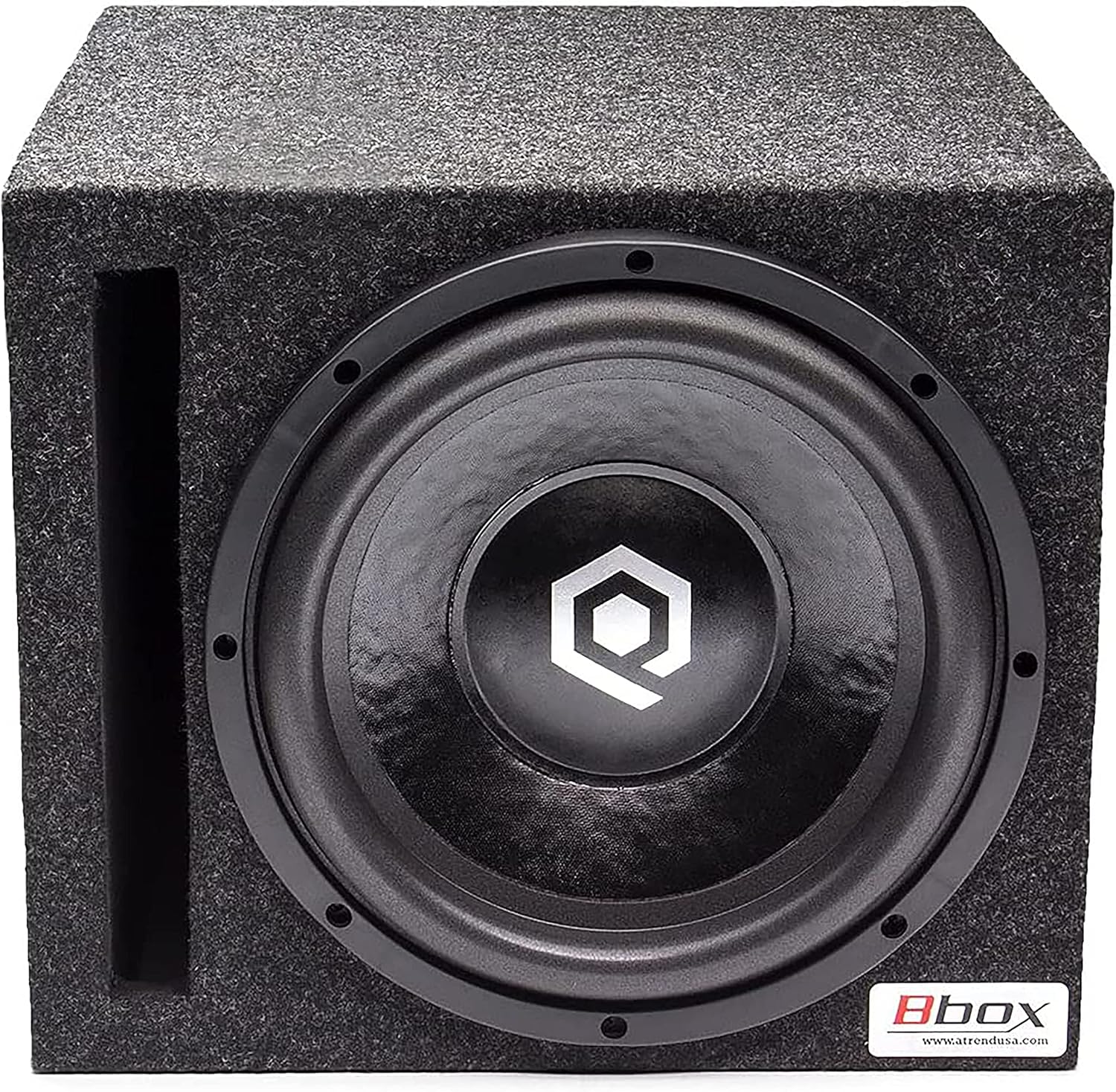 Single 10" Vented Carpeted Subwoofer Enclosure I808