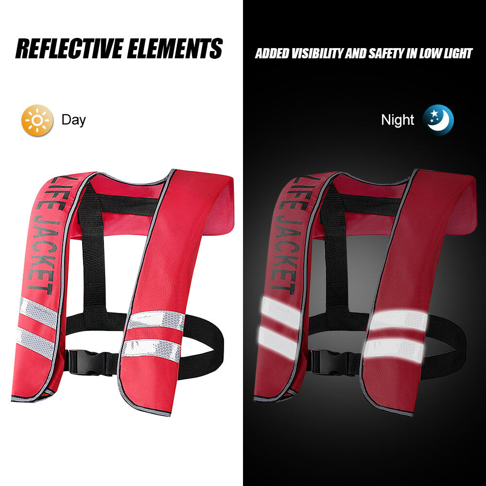 Auto Inflatable Adult Life Jacket Safety Float Suit K400459