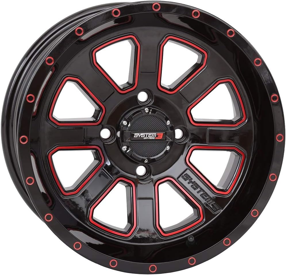 Bundle - 9 Items: 14 Wheels Red 32 Tires with Lug Kit Z9048