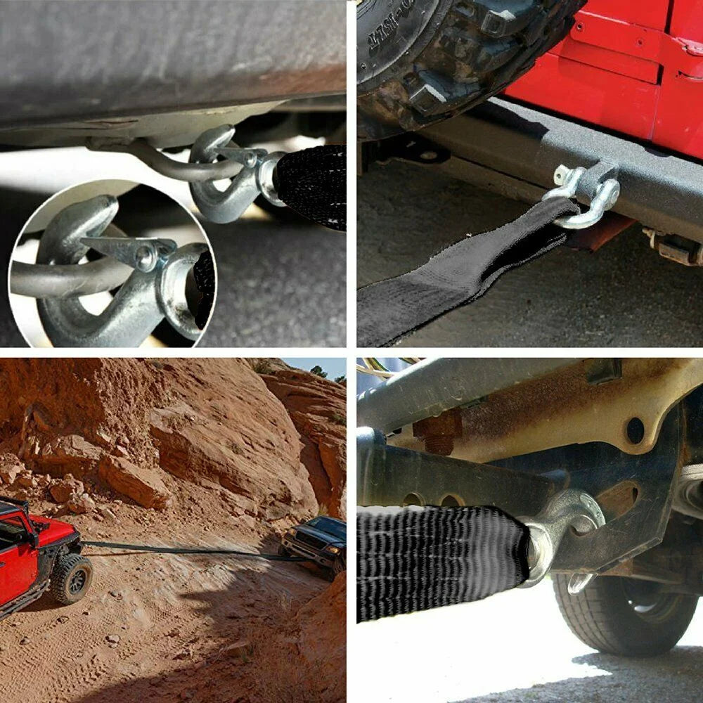 2" x 20' Heavy Duty Boat Trailer Winch Strap with Snap Hook N1226