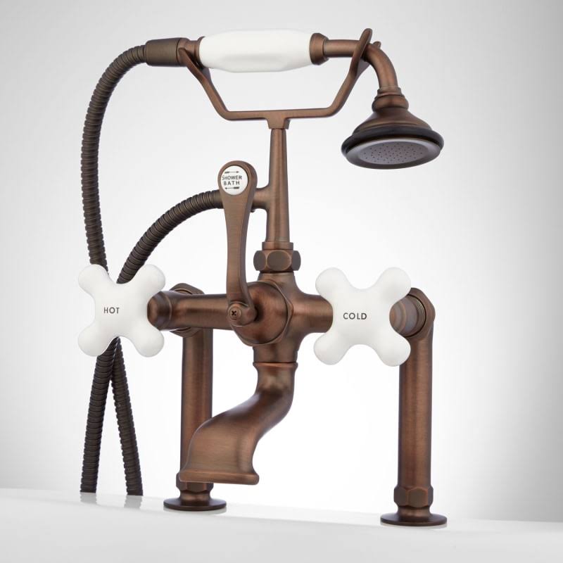 Bronze Deck Mounted Tub Filler Faucet R192446