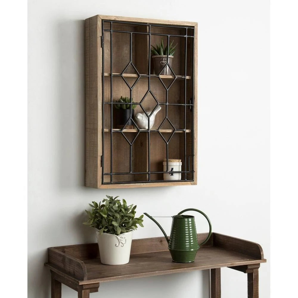 White/Black Decorative Wooden Wall Cabinet N79458
