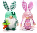 Easter Gnomes Decorations, 2 Pack Bunny Tiered Tray Plush Gnome Decor T8107