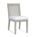 Brown and Beige Stripe Side Chair D21370