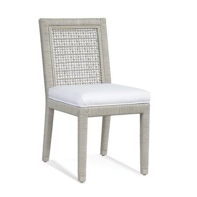Brown and Beige Stripe Side Chair D21370