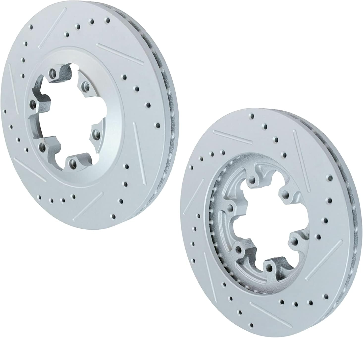 Drilled & Slotted Front Brake Kit Rotors Set with Brake Pads and Hardware Kit T835540