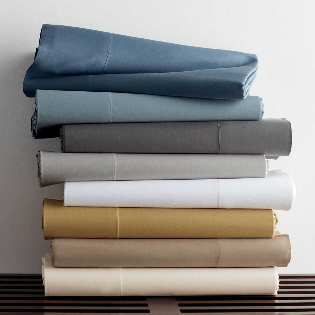 Queen Size Gray Smoke Supima Cotton Fitted Sheet D913