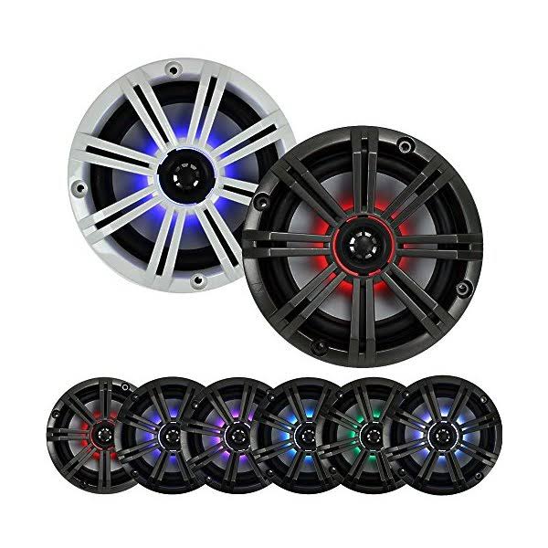 6.5x22 390W LED Marine Audio Coaxial Speakers M798278