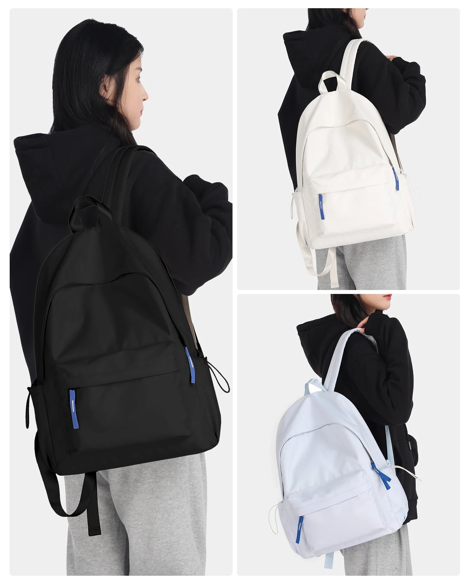 Waterproof Black Laptop Backpack I696108