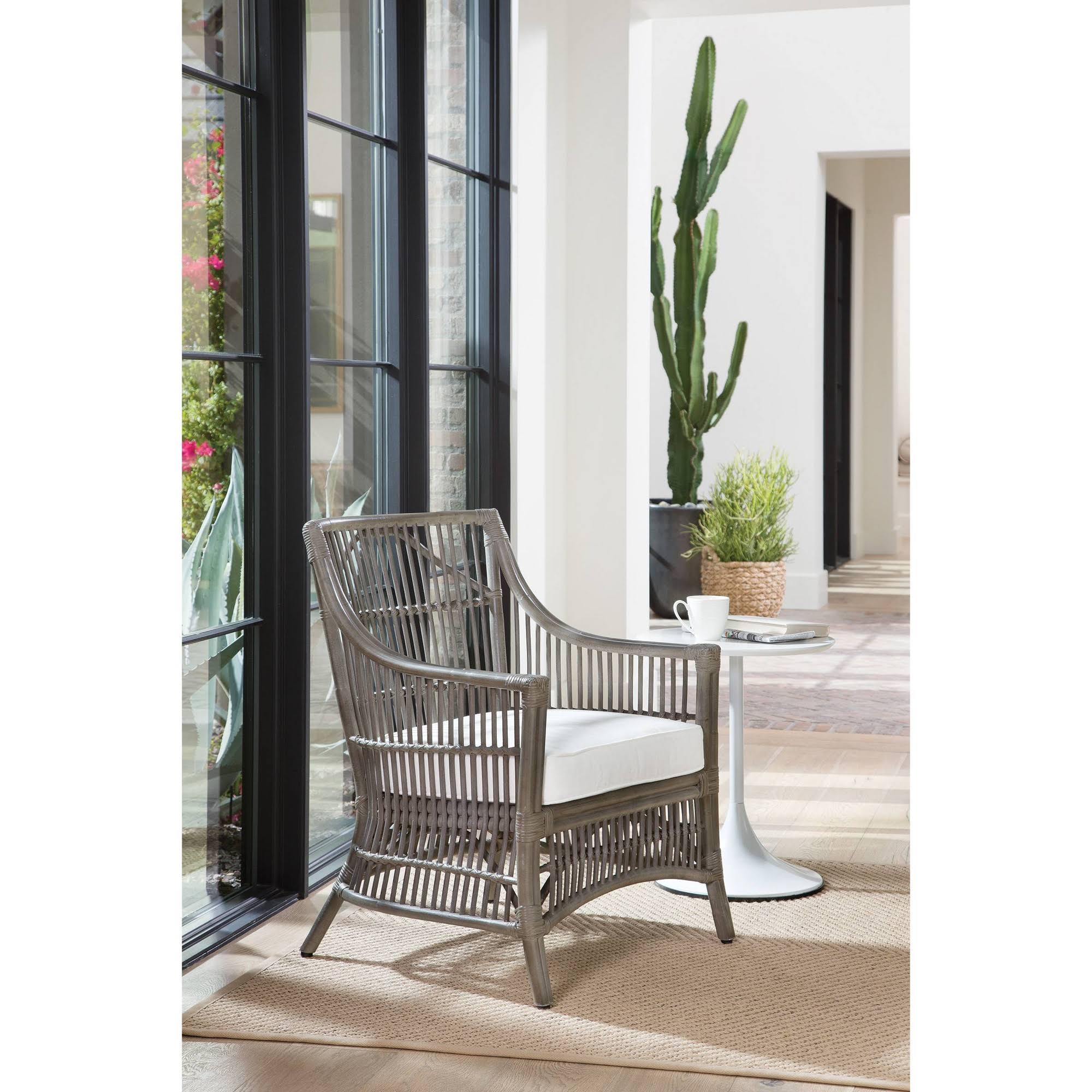 Grey Rattan Chair F76845