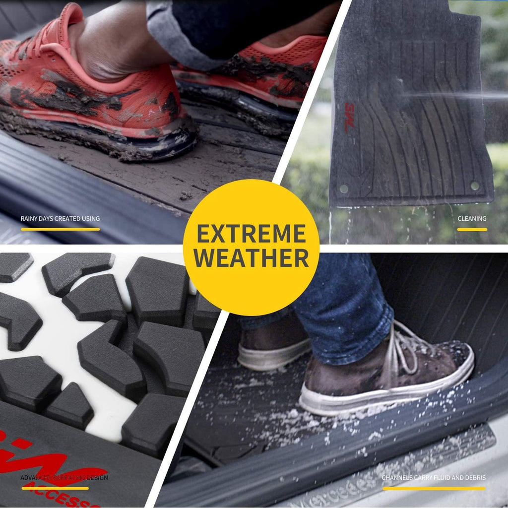 TPE Floor Liner for Jeep Wrangler 4XE 4 Door Black C3719