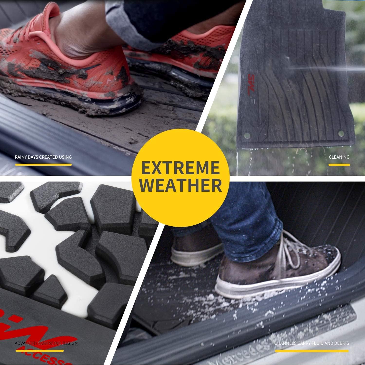 TPE Floor Liner for Jeep Wrangler 4XE 4 Door Black C3719