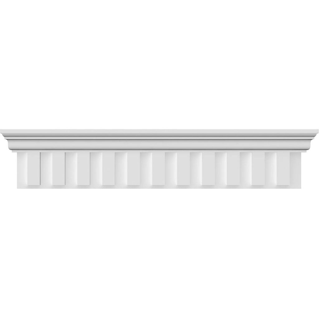 White Polyurethane Dentil Crosshead Moulding Y579563